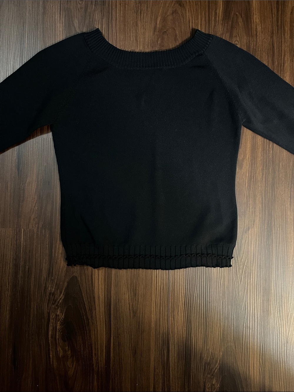 Joseph A black ruffle detail